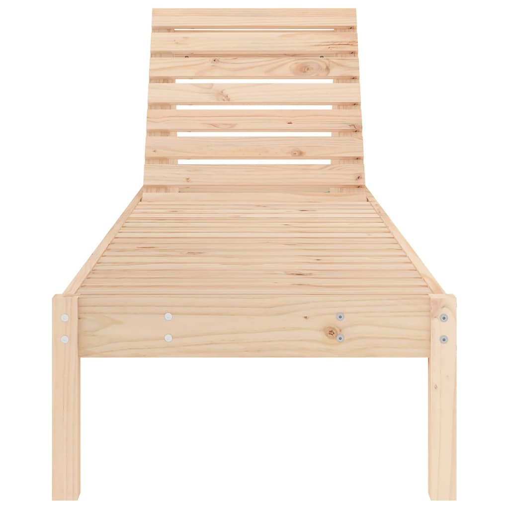 Silla larga de madera de pino sólido