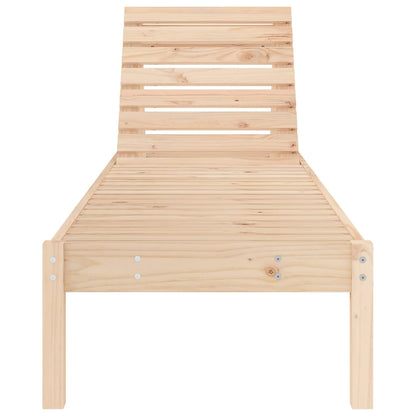 Silla larga de madera de pino sólido