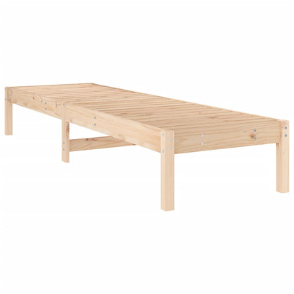 Sillas largas 2 pcs 199.5x60x74 cm de madera de pino sólido
