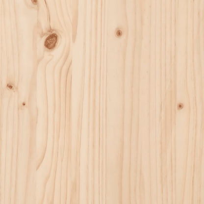 Sillas largas 2 pcs 199.5x60x74 cm de madera de pino sólido