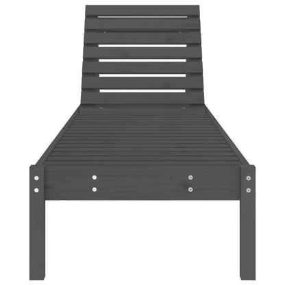 Silla Long Gray 199.5x60x74 cm de madera de pino sólido