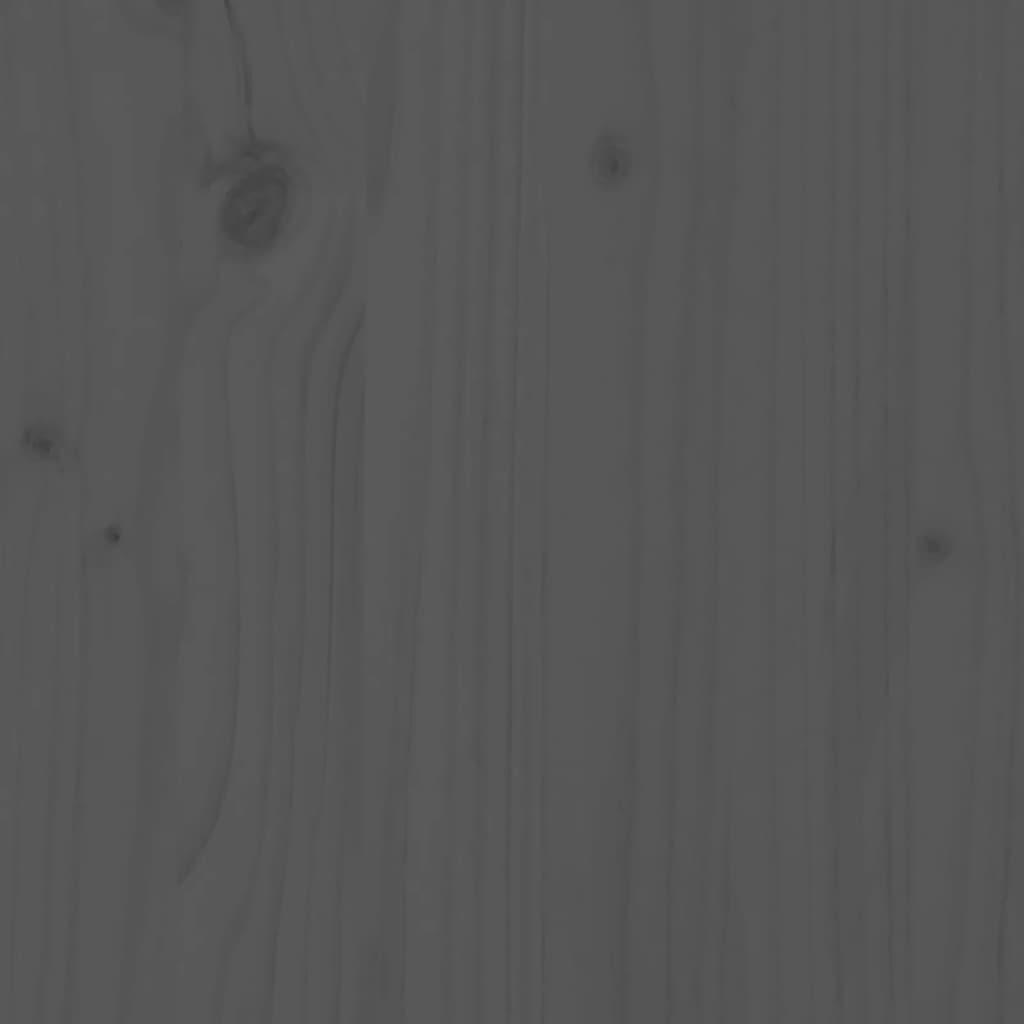 Silla Long Gray 199.5x60x74 cm de madera de pino sólido