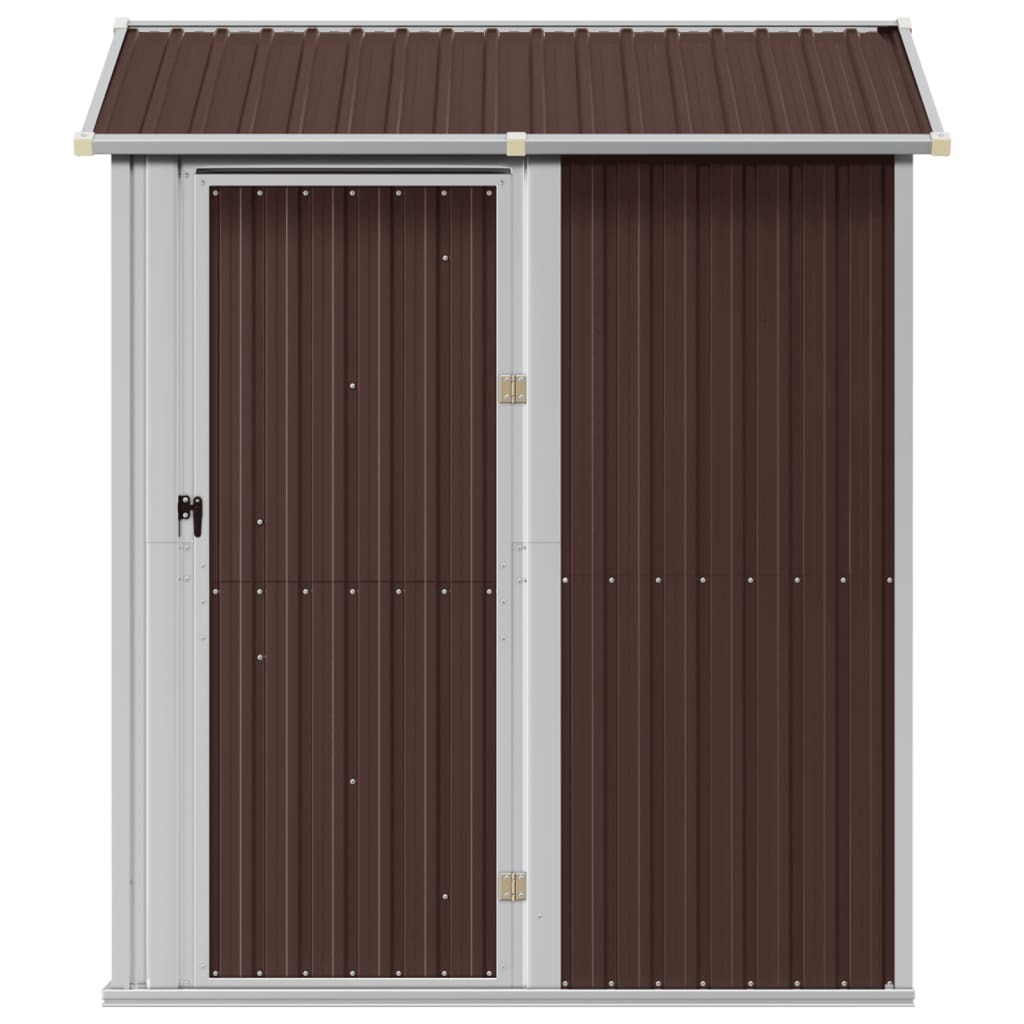 Galpão marrom 192x152.5x237 cm aço galvanizado