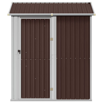 Galpão marrom 192x152.5x237 cm aço galvanizado