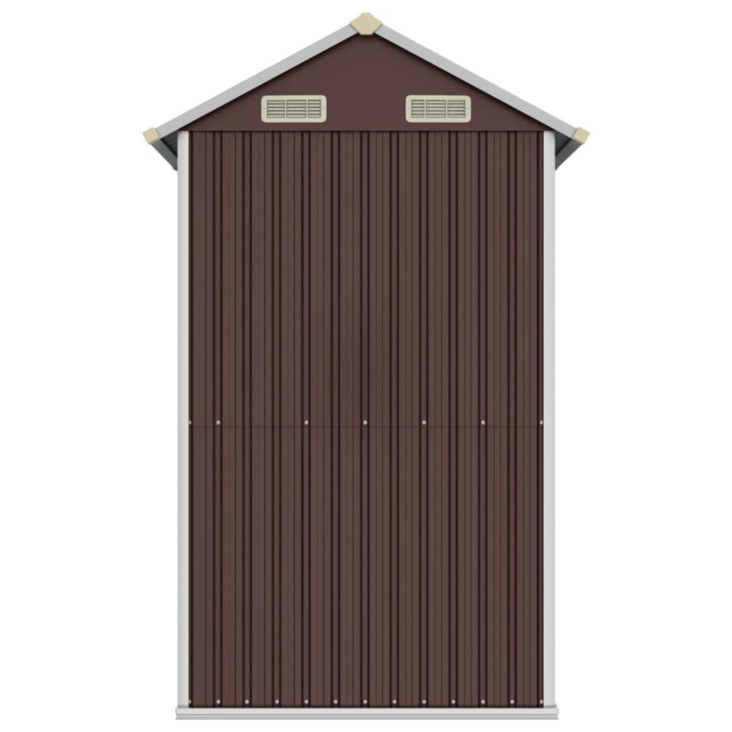Galpão marrom 192x152.5x237 cm aço galvanizado