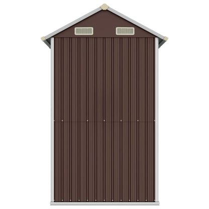 Galpão marrom 192x152.5x237 cm aço galvanizado