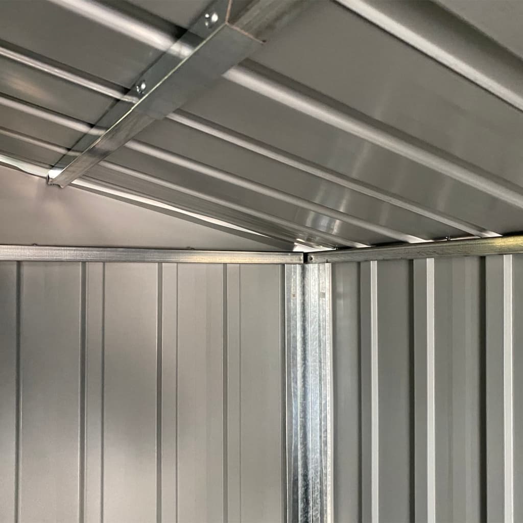 Anthracite garden shed 277x279x179 cm Galvanized steel