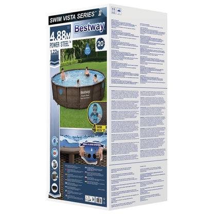 Bestway Power Steel Pool Set 488x122 cm