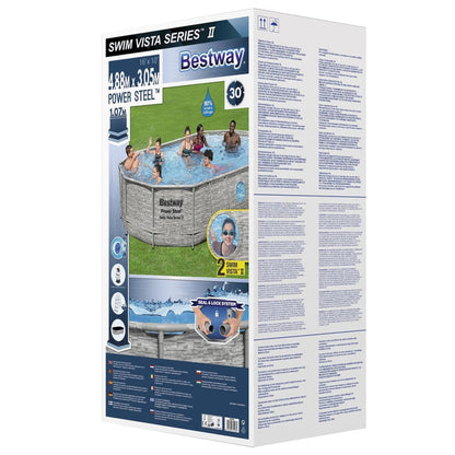 Bestway Power Steel Natmimming Pool Set 488x305x107 cm