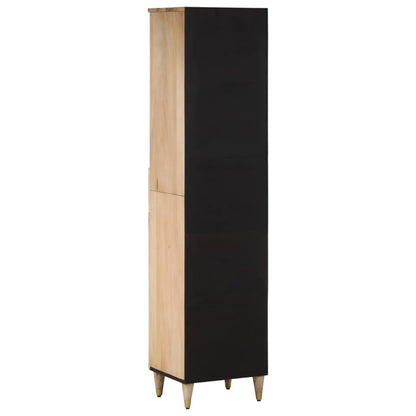 Armadio da bagno 38x33x160 cm legno di mango solido