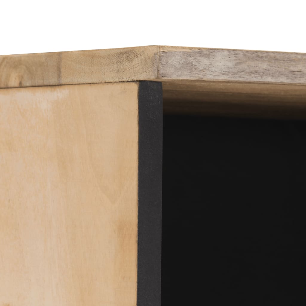 Armadio da bagno 38x33x160 cm legno di mango solido