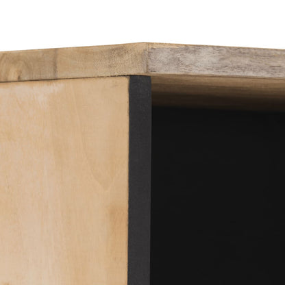 Armadio da bagno 38x33x160 cm legno di mango solido