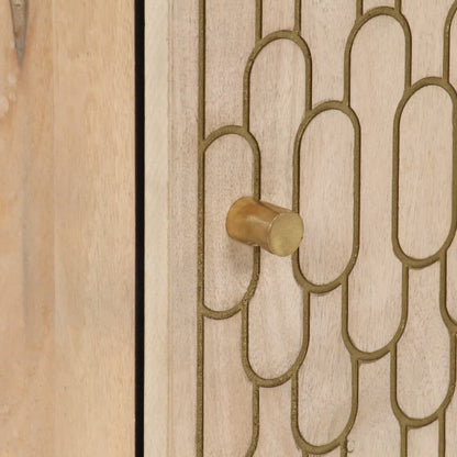 Armadio da bagno 38x33x160 cm legno di mango solido