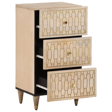 40x33x75 cm mobile laterale in legno di mango solido