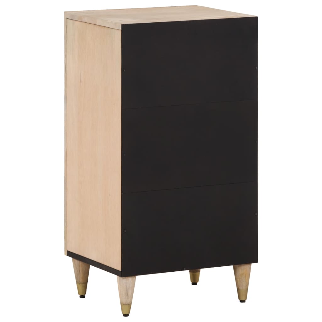 40x33x75 cm mobile laterale in legno di mango solido