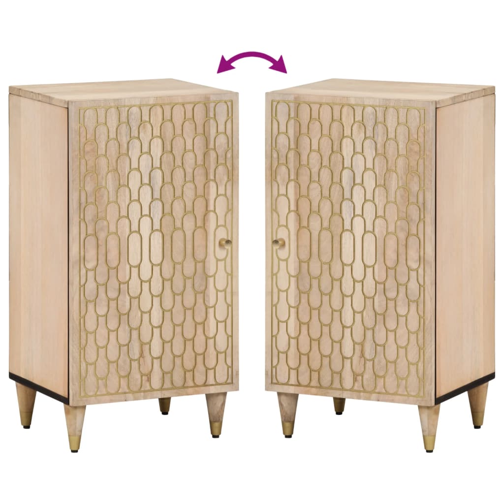 40x33x75 cm mobile laterale in legno di mango solido