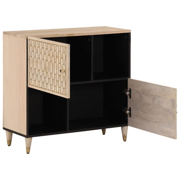 80x333x75 cm mobile laterale in legno di mango solido