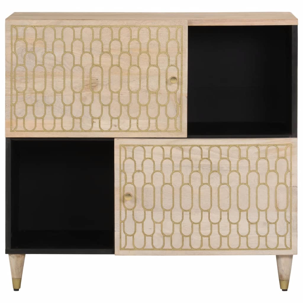 80x333x75 cm mobile laterale in legno di mango solido