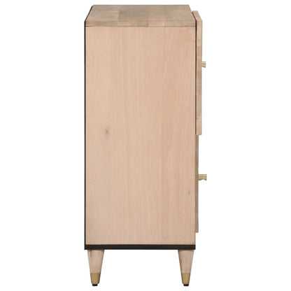 80x333x75 cm mobile laterale in legno di mango solido