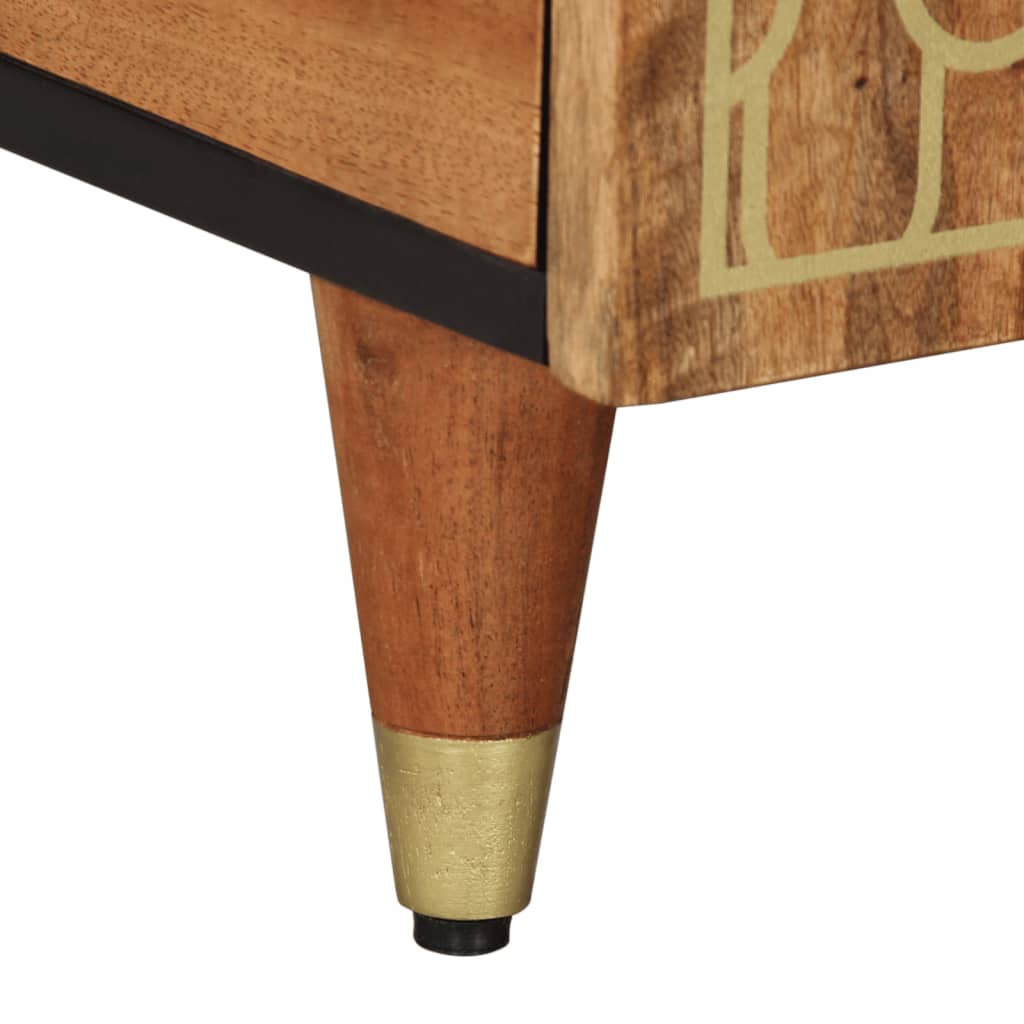 Tavolino da caffè 100x54x40 cm enorme legno di mango