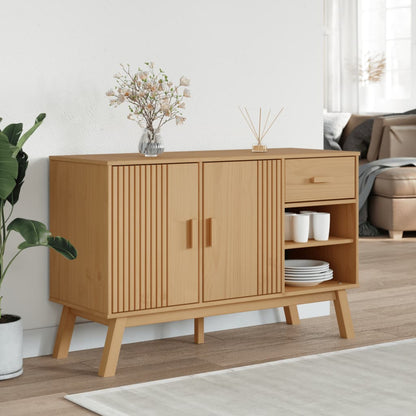 Buffet Olden Brown Solid Pine Wood