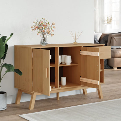 Buffet Olden Brown Solid Pine Wood