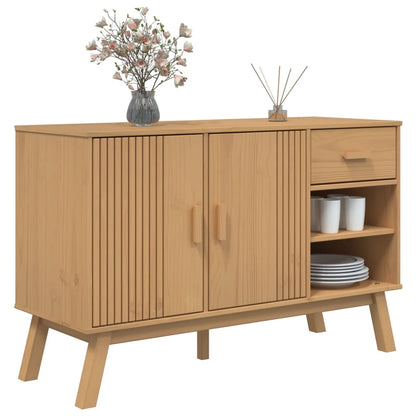 Buffet Olden Brown Solid Pine Wood