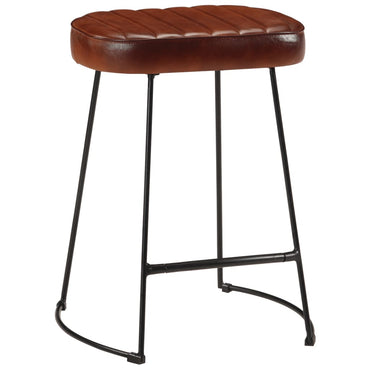 Tabourets BISTROT LOT de 2 marron foncé 40x29,5x53 cm