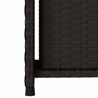 Armadietto di deposito da giardino nero 50x55x115 cm intrecciata intrecciata
