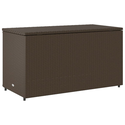 Ga armadio per il giardino marrone 110x55x60,5 cm Resina intrecciata