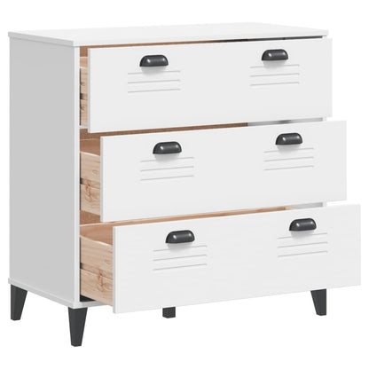 Solid pine wood viken chest of drawers