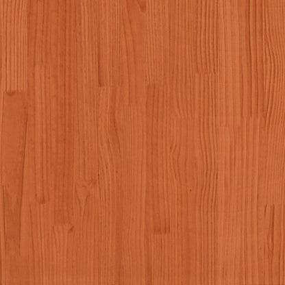 Buffet cire marron 80x40x75 cm bois massif de pin