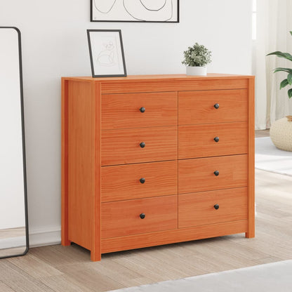 Cera marrone guardaroba laterale 100x40x90 cm in legno di pino solido