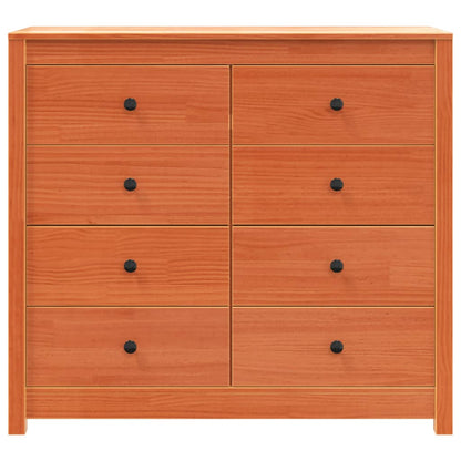 Cera marrone guardaroba laterale 100x40x90 cm in legno di pino solido