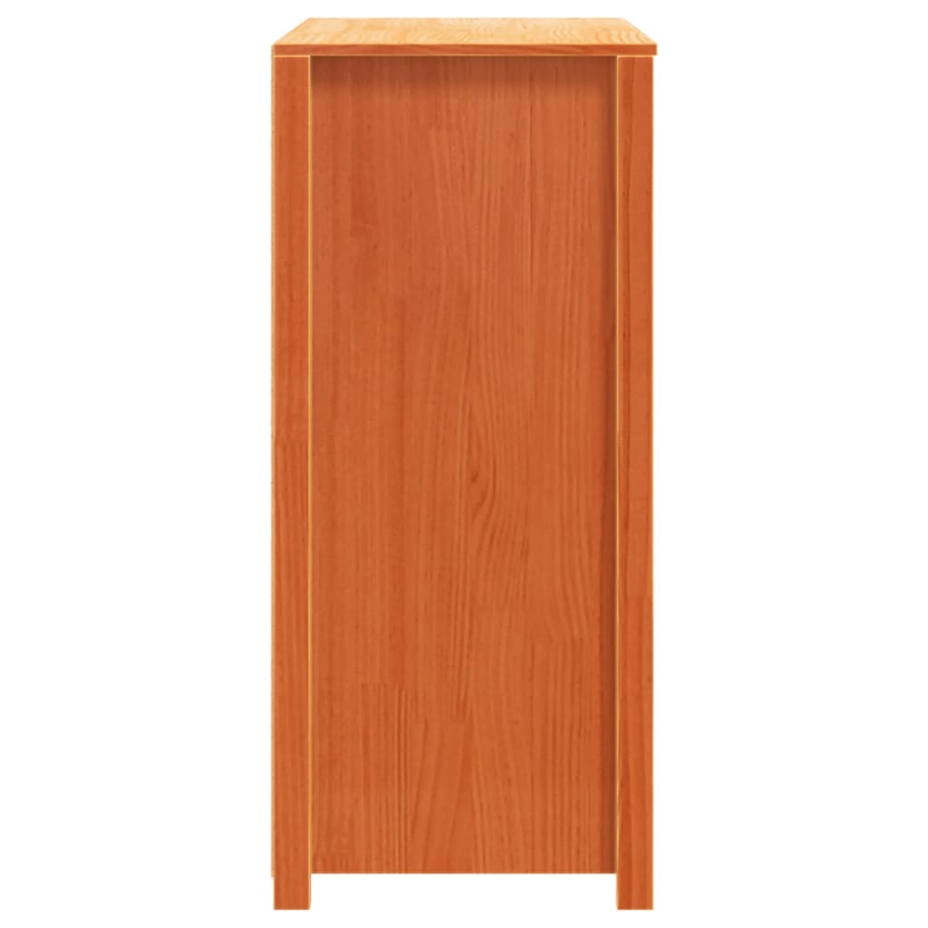 Cera marrone guardaroba laterale 100x40x90 cm in legno di pino solido