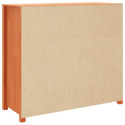Cera marrone guardaroba laterale 100x40x90 cm in legno di pino solido