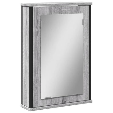 Sonoma Bathroom Mirror Gray Wood Engineering Cabinet