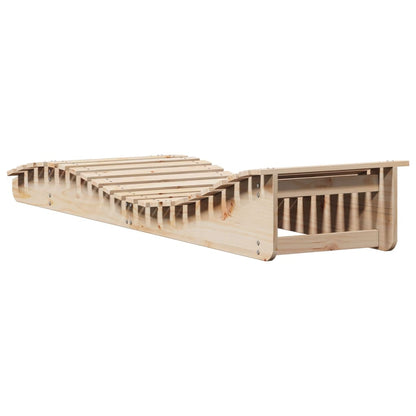 Lote lote sillas 2 205x60x31.5cm madera de pino sólido