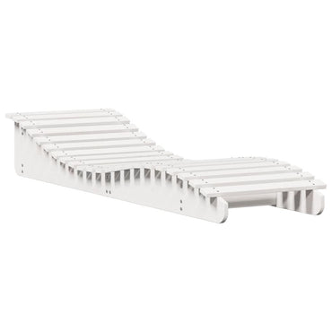 Sedia bianca lunga 205x60x31,5 cm in legno di pino solido