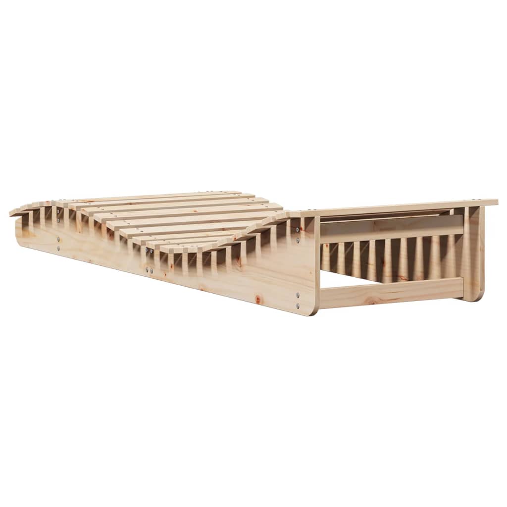 Silla larga 205x70x31.5 cm de madera de pino sólido