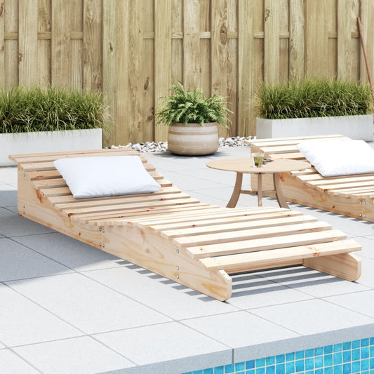 Silla larga 205x70x31.5 cm de madera de pino sólido