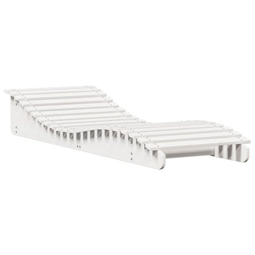 Sedia bianca lunga 205x70x31,5 cm in legno di pino solido
