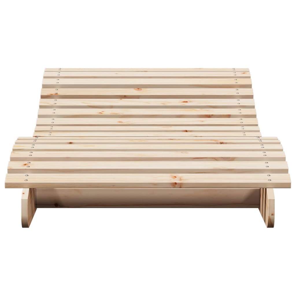 Silla larga 205x80x31.5 cm de madera de pino sólido