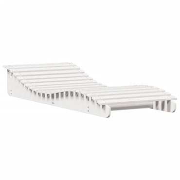Sedia bianca lunga 205x80x31,5 cm in legno di pino solido