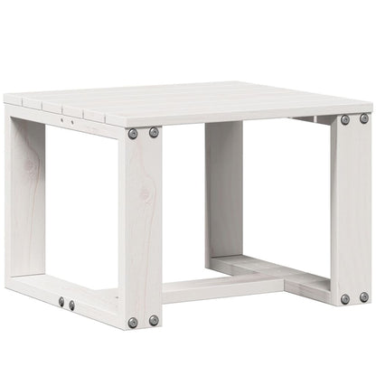 3 PCS Muebles de jardín blanco Madera de pino sólido