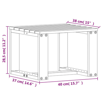 3 PCS Muebles de jardín blanco Madera de pino sólido