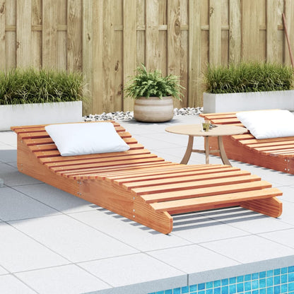 Silla larga cera marrón 205x80x31.5 cm de pino sólido