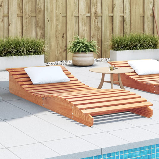 Silla larga cera marrón 205x80x31.5 cm de pino sólido