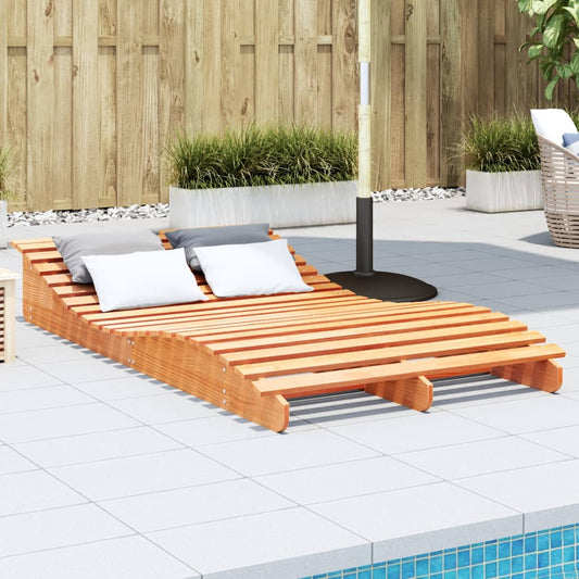 Sedia cera marrone lunga 205x110x31,5 cm in legno di pino solido