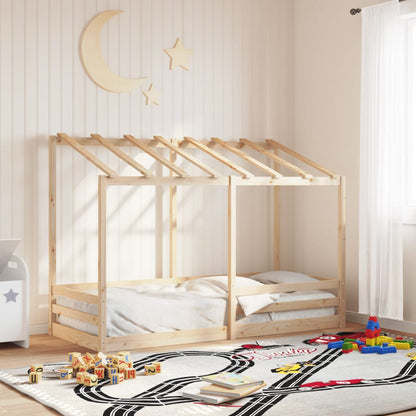 Lit montessori Cabane avec toit LUNE